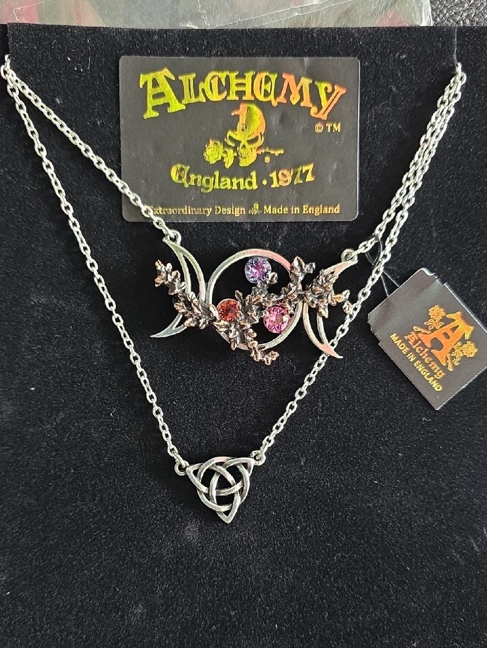wiccan goddess of love- double strand necklace